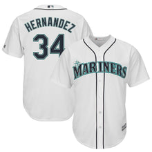 Load image into Gallery viewer, Felix Hernandez #34 Seattle Mariners Youth Navy Official Cool Base Player Jersey