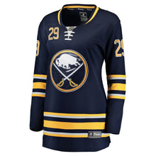 Load image into Gallery viewer, Jason Pominville #29 Buffalo Sabres Women's Navy Home Breakaway Player Jersey