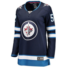 Load image into Gallery viewer, Bogdan Kiselevich #52 Winnipeg Jets Women's Navy Home Breakaway Player Jersey