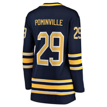 Load image into Gallery viewer, Jason Pominville #29 Buffalo Sabres Women's Navy Home Breakaway Player Jersey