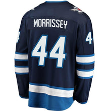 Load image into Gallery viewer, Josh Morrissey #44 Winnipeg Jets Navy Breakaway Replica Jersey