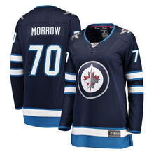 Load image into Gallery viewer, Joe Morrow #70 Winnipeg Jets Women's Navy Breakaway Jersey
