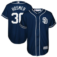 Load image into Gallery viewer, Eric Hosmer #30 San Diego Padres Youth Navy Official Cool Base Player Jersey