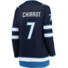 Load image into Gallery viewer, Ben Chiarot #7 Winnipeg Jets Women's Navy Breakaway Jersey