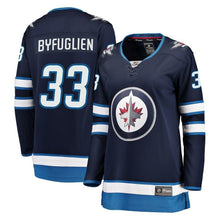 Load image into Gallery viewer, Dustin Byfuglien #33 Winnipeg Jets Women's Navy Breakaway Jersey