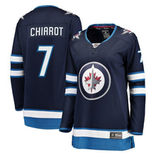 Load image into Gallery viewer, Ben Chiarot #7 Winnipeg Jets Women's Navy Breakaway Jersey