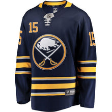 Load image into Gallery viewer, Jack Eichel #15 Buffalo Sabres Navy Breakaway Player Jersey