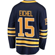 Load image into Gallery viewer, Jack Eichel #15 Buffalo Sabres Navy Breakaway Player Jersey