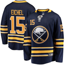Load image into Gallery viewer, Jack Eichel #15 Buffalo Sabres Navy Breakaway Player Jersey
