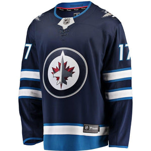 Adam Lowry #17 Winnipeg Jets Navy Breakaway Replica Jersey