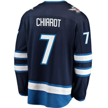 Load image into Gallery viewer, Ben Chiarot #7 Winnipeg Jets Navy Breakaway Replica Jersey