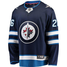 Load image into Gallery viewer, Blake Wheeler #26 Winnipeg Jets Navy Breakaway Replica Jersey
