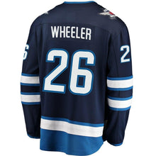 Load image into Gallery viewer, Blake Wheeler #26 Winnipeg Jets Navy Breakaway Replica Jersey