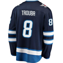 Load image into Gallery viewer, Jacob Trouba #8 Winnipeg Jets Navy Breakaway Replica Jersey