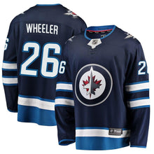 Load image into Gallery viewer, Blake Wheeler #26 Winnipeg Jets Navy Breakaway Replica Jersey