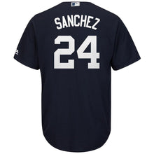 Load image into Gallery viewer, Gary Sanchez #24 New York Yankees Youth Navy Fashion Official Cool Base Replica Player Jersey