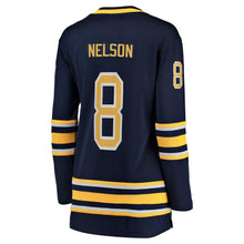 Load image into Gallery viewer, Casey Nelson #8 Buffalo Sabres Women's Navy Home Breakaway Player Jersey