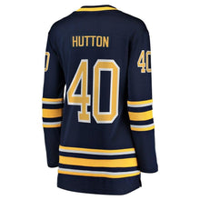 Load image into Gallery viewer, Carter Hutton #40 Buffalo Sabres Women's Navy Home Breakaway Player Jersey