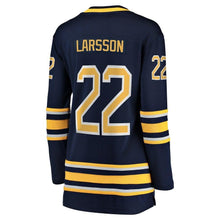 Load image into Gallery viewer, Johan Larsson #22 Buffalo Sabres Women's Navy Home Breakaway Player Jersey