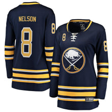 Load image into Gallery viewer, Casey Nelson #8 Buffalo Sabres Women's Navy Home Breakaway Player Jersey