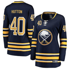 Load image into Gallery viewer, Carter Hutton #40 Buffalo Sabres Women's Navy Home Breakaway Player Jersey