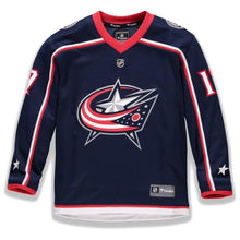 Load image into Gallery viewer, Brandon Dubinsky #17 Columbus Blue Jackets Youth Navy Home Replica Player Jersey