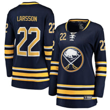 Load image into Gallery viewer, Johan Larsson #22 Buffalo Sabres Women's Navy Home Breakaway Player Jersey