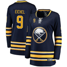 Load image into Gallery viewer, Jack Eichel #9 Buffalo Sabres Women's Navy Breakaway Player Jersey