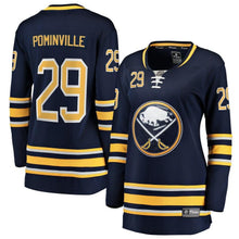 Load image into Gallery viewer, Jason Pominville #29 Buffalo Sabres Women's Navy Home Breakaway Player Jersey