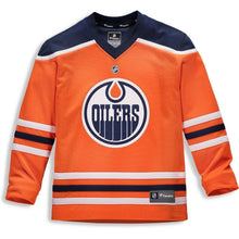 Load image into Gallery viewer, Edmonton Oilers Youth Orange Home Replica Blank Jersey