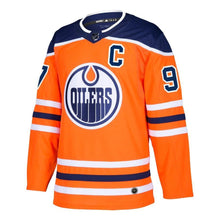 Load image into Gallery viewer, Connor McDavid #97 Edmonton Oilers Orange/Royal Alternate Player Jersey