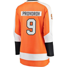 Load image into Gallery viewer, Ivan Provorov #9 Philadelphia Flyers Women's Orange Premier Player Jersey