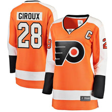 Load image into Gallery viewer, Claude Giroux #28 Philadelphia Flyers Women's Orange Home Breakaway Player Jersey