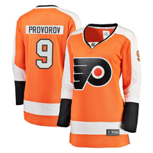 Load image into Gallery viewer, Ivan Provorov #9 Philadelphia Flyers Women's Orange Premier Player Jersey