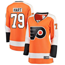 Load image into Gallery viewer, Carter Hart #79 Philadelphia Flyers Women's Orange Home Breakaway Player Jersey