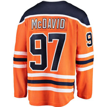 Load image into Gallery viewer, Connor McDavid # 97 Edmonton Oilers Orange Breakaway Player Jersey