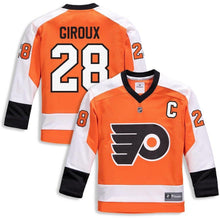 Load image into Gallery viewer, Claude Giroux #28 Philadelphia Flyers Youth Orange Home Breakaway Player Jersey