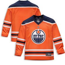 Load image into Gallery viewer, Edmonton Oilers Youth Orange Home Replica Blank Jersey