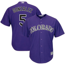 Load image into Gallery viewer, Carlos Gonzalez #32 Colorado Rockies Alternate Official Cool Base Player Jersey