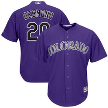 Load image into Gallery viewer, Ian Desmond #20 Coloradoe Rockies Official Cool Base Player Jersey