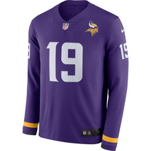 Load image into Gallery viewer, Adam Thielen Minnesota Vikings Purple Therma Long Sleeve Jersey