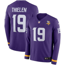 Load image into Gallery viewer, Adam Thielen Minnesota Vikings Purple Therma Long Sleeve Jersey