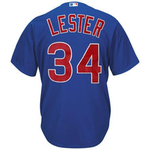Load image into Gallery viewer, Jon Lester #34 Chicago Cubs White/Royal Cool Base Player Jersey