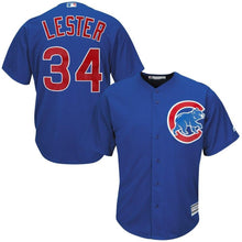 Load image into Gallery viewer, Jon Lester #34 Chicago Cubs White/Royal Cool Base Player Jersey