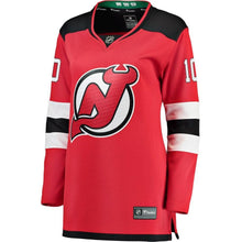 Load image into Gallery viewer, Jimmy Hayes #10 New Jersey Devils Women's Red Breakaway Jersey