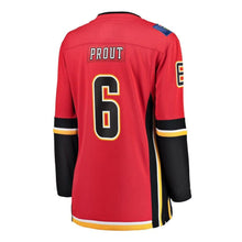 Load image into Gallery viewer, Dalton Prout #6 Calgary Flames Women's Red Home Breakaway Player Jersey