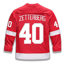Load image into Gallery viewer, Henrik Zetterberg #40 Detroit Red Wings Youth Red Replica Player Jersey