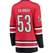 Load image into Gallery viewer, Jeff Skinner #53 Carolina Hurricanes Women's Red Home Breakaway Player Jersey