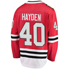 Load image into Gallery viewer, John Hayden #40 Chicago Blackhawks Red Breakaway Player Jersey