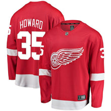Load image into Gallery viewer, Jimmy Howard #35 Detroit Red Wings Youth Red Breakaway Player Jersey